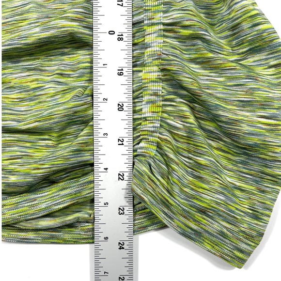 Athleta FastTrack Long Sleeve Top Space Dye Green Small Running Training Gym EUC - Picture 8 of 9